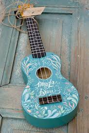 Decorated Uke Violoes Pintados Violao Customizado Foto Com Violao