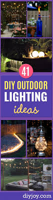 It is also very easy to replace the light when needed since it is held by the spring tension. 41 Diy Outdoor Lighting Ideas