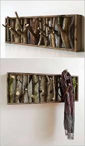 Wood Log Coat Rack Log Decor Furniture Instructions Wooden Diy