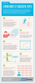 5 Weird Habits Of Successful People Visual Ly People Infographic Habits Of Successful People Successful People