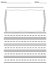 In my personal experience, the journal was requested in kindergarten, and the regular composition notebook for 1st grade, and 2nd grade. Illustration Box Lined Writing Paper Primary Grades