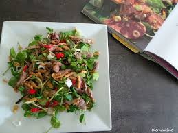 Le Blog De Clementine Salade Au Canard Et Gingembre En 2020 Salade Au Canard Blog Cuisine Maquereau Fume