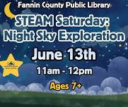 STEAM Saturday: Night Sky Exploration
