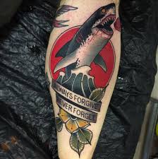 Classic black tribal hammerhead shark tattoo design for arm. 50 Fantastic Shark Tattoos That Are Better Than Shark Week Tattooblend
