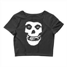 Misfits Skull Women's V-neck T-shirt By Nbobatiga