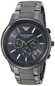 Emporio armani men's ar2434 dress silver watch. Buy Emporio Armani Ar1451 Black Ceramica Mens Watch Online At Low Prices In India Amazon In