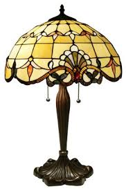 A More Neutral Version Of Our Best Selling 16 Diameter Tiffany Table Lamp This Unique Lamp Is Brou Tiffany Style Lamp Antique Lamps Stained Glass Table Lamps