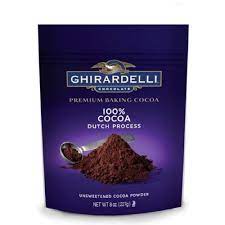 You get two varieties of unsweetened cocoa powder: Amazon Com Ghirardelli Unsweetened Dutch Process Cocoa Pouch 8 Ounce Brown Dark Chocolate Grocery Gourmet Food