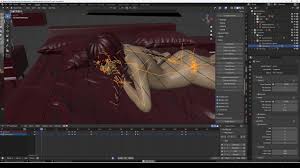 How I make porn animation Wednesday in Blender 3d