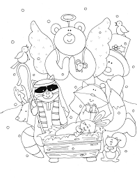 Free Dearie Dolls Digi Stamps Christmas In July Woodland Nativity Nativity Coloring Pages Christmas Coloring Pages Christmas Pictures To Color
