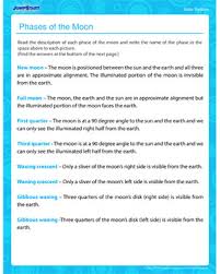 The next two pages are cut and paste worksheets for kids to add labels to pictures of the moon phases. Phases Of The Moon Free Solar System Worksheet Jumpstart