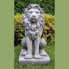With so many themes and types of garden ornaments available it is easy to create an entirely bespoke looking outdoor area for you to enjoy. Large Proud Lion Statue Cast Stone Garden Ornament Patio Home Decor Onefold Uk Ebay