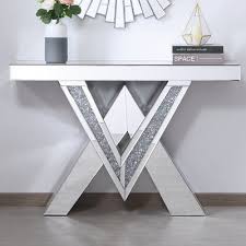 Rosdorf Park Aayush Mirrored Console Table Goruntuler Ile Mobilya Aynalar Ev Dekorasyonu