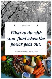 Psa What To Do With Your Food When The Power Goes Out Rise And Brine Brine Recipe Cooking Tips Food