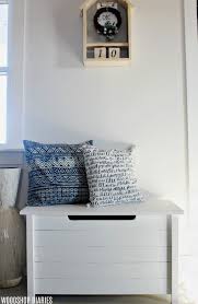 Test your woodworking skills and learn how to make a wood toy box.instructions: Diy Toy Box With Faux Slats Free Building Plans
