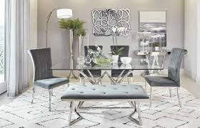 Top picks related reviews newsletter. 109451 6 Pc Wildon Home Wesley Beaufort Chrome Metal And Glass Top Dining Table Set
