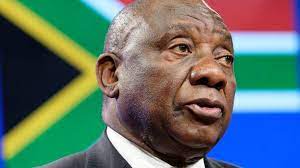 South african president cyril ramaphosa said on friday in a television address that a state of emergency in response to days of rioting was not needed because the violence was declining and calm was returning. South Africa S President Cyril Ramaphosa Accused In Corruption Row Bbc News