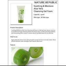 They have dozens of aloe vera products, including gels. Lena S Shoppers Nature Republic Soothing Moisture Aloe Facebook