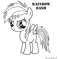 Rainbows are all the colors of visible light, exhibited in the sky for everyone to enjoy. Rainbow Dash Very Cute Magic Coloring Pages Printable