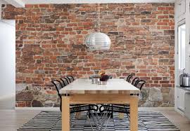 interieur bakstenen muren keuken behang baksteen behang
