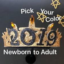 2019 Crown New Years Eve Party Crown Baby New Years Elastic Headband New Years Newborn Baby Baby Crown Head Happy New Year Images New Year Images Baby New Year