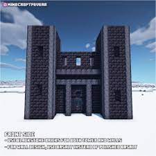 Tutorial Blackstone Fortress 1 16 Has Some Amazing Blocks Blackstone Can Really Make Some Ne Minecraft Building Guide Minecraft House Plans Minecraft Castle