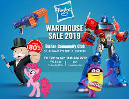 Here is a preview of the annual hasbro warehouse sale which begins tomorrow. Hasbro Toys Games Warehouse Sale Up To 80 Off Sgdtips
