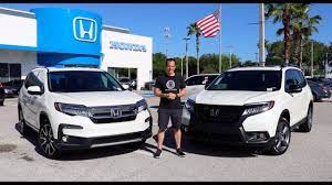While both vehicles share the majority of their parts, they're steadily differentiated in a few this style and function of interior are packed with storage solutions, which makes either vehicle an incredible commuter or family suv. Which Suv Is The Better Buy 2019 Honda Passport Or Pilot Youtube