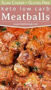 Keto Meatballs Italian Slow Cooker Meatball Recipe Low Crab Gluten Free Recipe Meatball Recipes Crockpot Slow Cooker Meatballs Meatball Recipe Slow Cooker