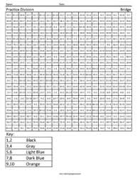 Lots of crafts for kids plus hundreds of printable worksheets, over 3,000 coloring pages, printable mazes, dot to dot, hidden pictures and tons of activities for kids. Practice Division Bridge Coloring Squared