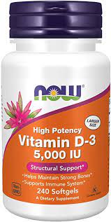 Some vitamin d supplements contain calcium or other complementary ingredients. Amazon Com Now Foods Supplements Vitamin D3 5000 Iu High Potency Structural Support Softgels 240 Count Health Personal Care