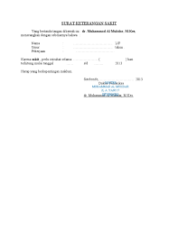 Contoh surat cuti menikah dari perusahaan 5. Surat Izin Dokter Kosong Pdf