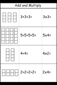 Generate printable math worksheets for all the basic operations, clock, money, measuring, fractions, decimals, percent, proportions, ratios, factoring the worksheets are generated randomly, so you get a different one each time. Repeated Addition Worksheets Pdf Education Primaire Repeated Addition Worksheets Pdf Repeated Addition Worksheets Teaching Multiplication Multiplication