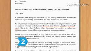 Letter to respond to false accusation of being absent from work when i was actually present : Writing A Warning Letter To Employee For Absence With Sample