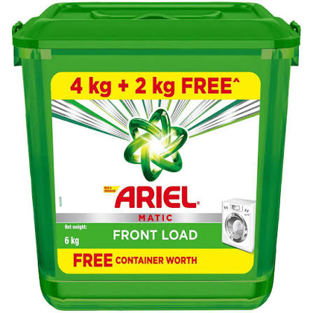ARIEL MACHINE EXPERT FRONT LOAD DETERGENT POWDER 6KG + 500G FREE