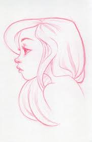 Blue Sketch By Dennia On Deviantart Side Face Drawing Girl Face Drawing Profile Drawing