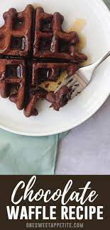 Chocolate Waffles Easy Breakfast Recipe One Sweet Appetite Homemade Waffles Chocolate Waffles Chocolate Waffles Easy