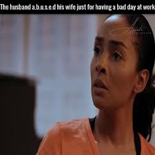 The husband puts his a-n-g-e-r