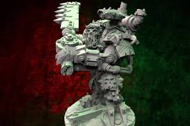 Artwork For 3d Print Artwork Ork Warboss Warhammer