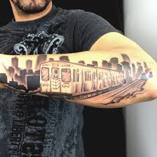 This tattoo of skyline looks pretty beautiful. On The Inside Of My Right Wrist Tattoo Com