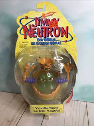Nickelodeon Jimmy Neutron Yokian KIng Action Figure Mattel 2001 NIB 