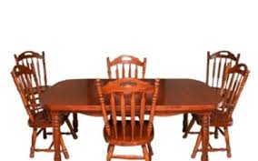 We have credenzas, lounge and club chairs, dining sets, bedroom sets, dressers, nightstands, tables, sofas, shelves and wall units, lamps, art, knick knacks and much more! Lot Art Broyhill Furniture Colonial Style Dining Table And Chairs