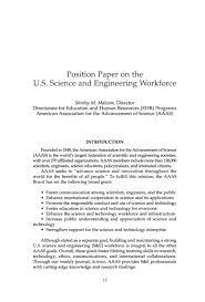 Position paper what is the purpose of education position papers are formal statements of position on an issue of social importance. Position Paper On The U S Science Engineering Workforce Pan Organizational Summit On The U S Science And Engineering Workforce Meeting Summary The National Academies Press