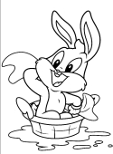 Dogs love to chew on bones, run and fetch balls, and find more time to play! Drawing Baby Looney Tunes Coloring Page