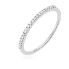 Collection alliance or blanc adamence. Achat Demi Alliance En Or Gris Et Diamants Taille De Doigt 54 1 34 G Le Manege A Bijoux