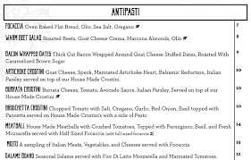 We offer menu development, hands on staff. Settebello Menu Slc Menu