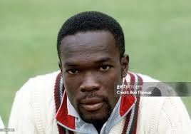 circa 1990, Winston Benjamin, West Indies right arm fast bowler and... News  Photo