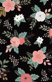 Flowers Illustration Black And White Floral 55 Ideas For 2019 Black Floral Wallpaper Flower Background Wallpaper Flower Wallpaper