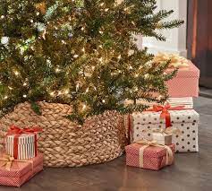 Beachcomber Basket Tree Collar Pottery Barn Christmas Tree In Basket Tree Collar Pottery Barn Christmas