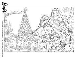 coloriage barbie noel enfants coloring pages christmas nexo nuits